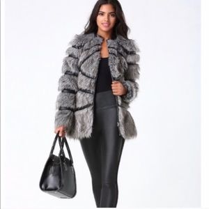 Bebe Faux Fur Coat